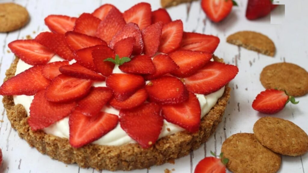 Tarte Aux Fraises Et Aux Spéculoos Sans Cuisson – Recettes Plat